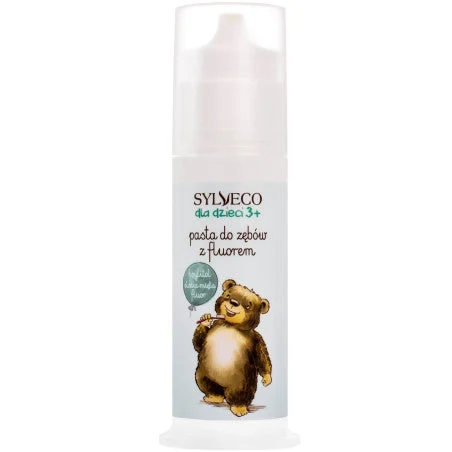 Sylveco Dentifricio per bambini al fluoro - dentifricio per bambini dai 3 anni in su, 75 ml