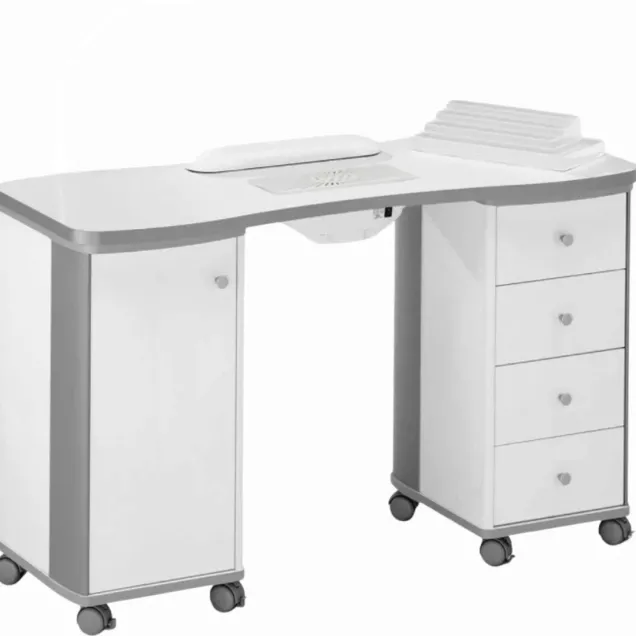 Tavolo per Ricostruzione Unghie con Aspiratore Polveri ed Accessori