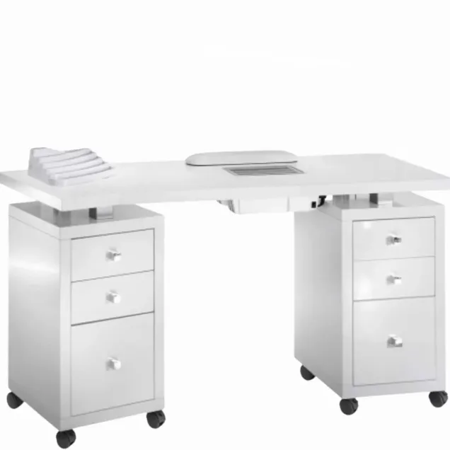 Tavolo per Unghie con Aspiratore a Carboni Attivi e Accessori