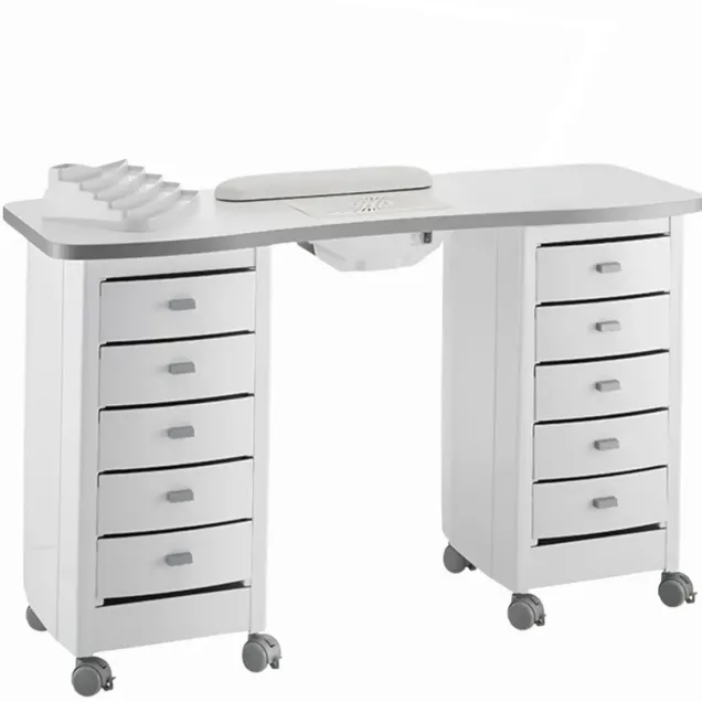 Tavolo Ricostruzione Unghie con Aspiratore Polveri Completo di Accessori