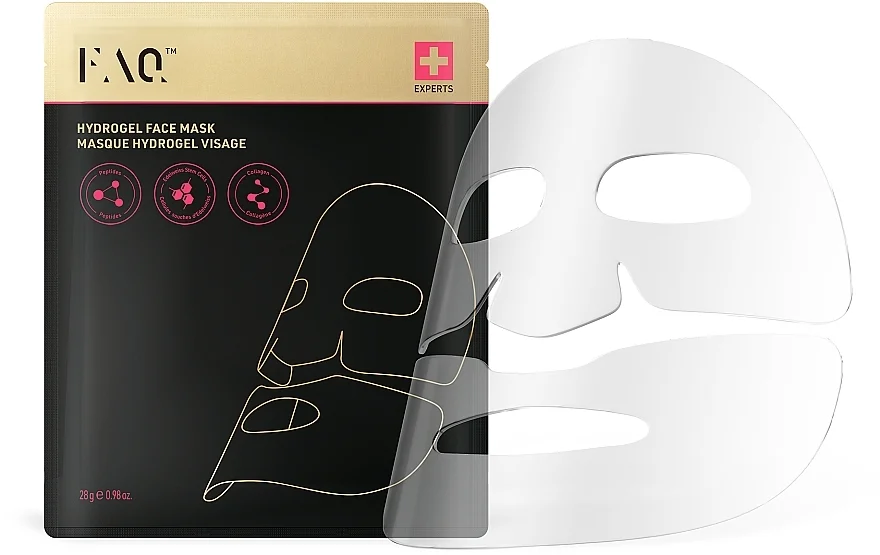 Maschera viso idrogel con multipetidi e collagene