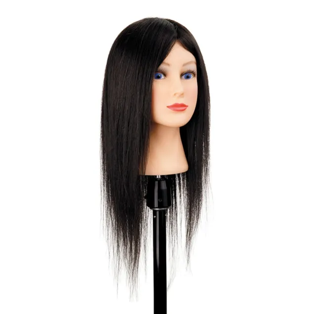 Testina Capelli Naturali Umani 100% per Parrucchieri 35/40 cm