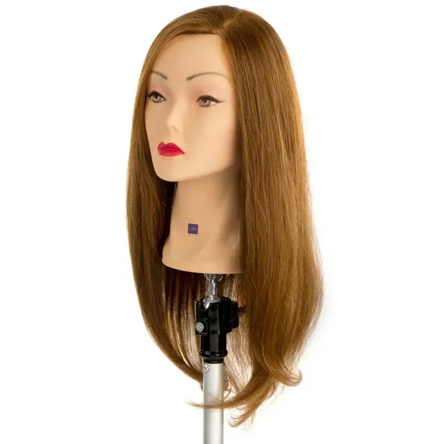 Testina Parrucchiere con Capelli 100% Naturali da 50 cm Labor