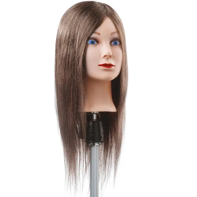Testina per Parrucchiere Capelli Lunghi 100% in Fibre Proteiche da 50 cm