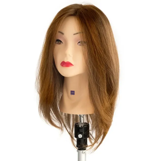 Testina per Parrucchieri Capelli da 35 cm con Capelli Veri 100% Labor