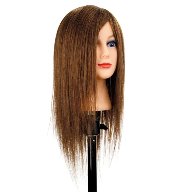 Testina per Parrucchieri con Capelli Naturali 100% e Umani 40/45 cm