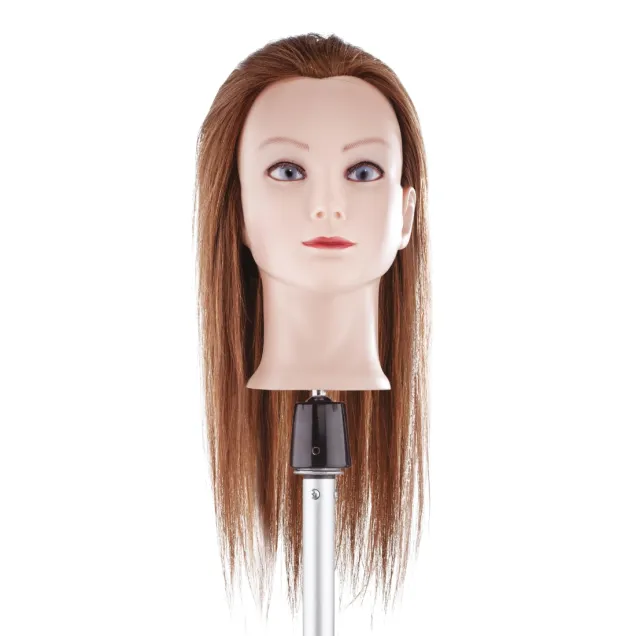 Testina per Parrucchieri con Capelli Veri Lunghi 50 cm