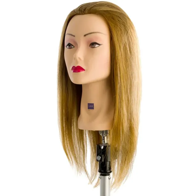 Testina per Parrucchieri Labor Pro per Acconciature Capelli 60% Naturale 40% Sintetica ad Alta Densità 35 cm