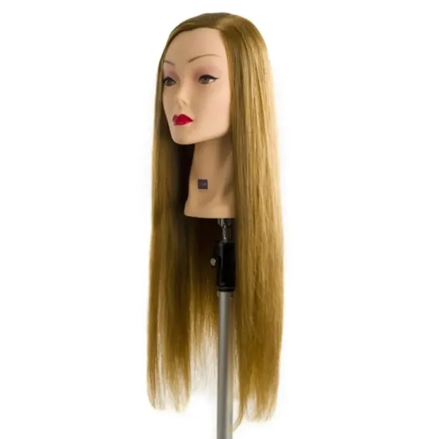 Testina per Parrucchieri Labor Pro Pratica per Acconciature Capelli 60% Naturale 40% Sintetica ad Alta Densità 60 cm