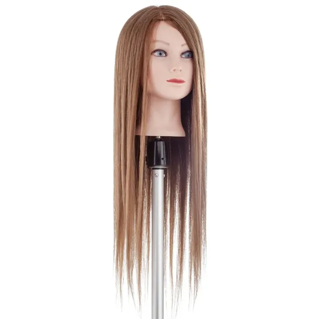 Testina per Acconciature Capelli Lunghi 55/60 cm da 60% Naturale 40% Sintetica