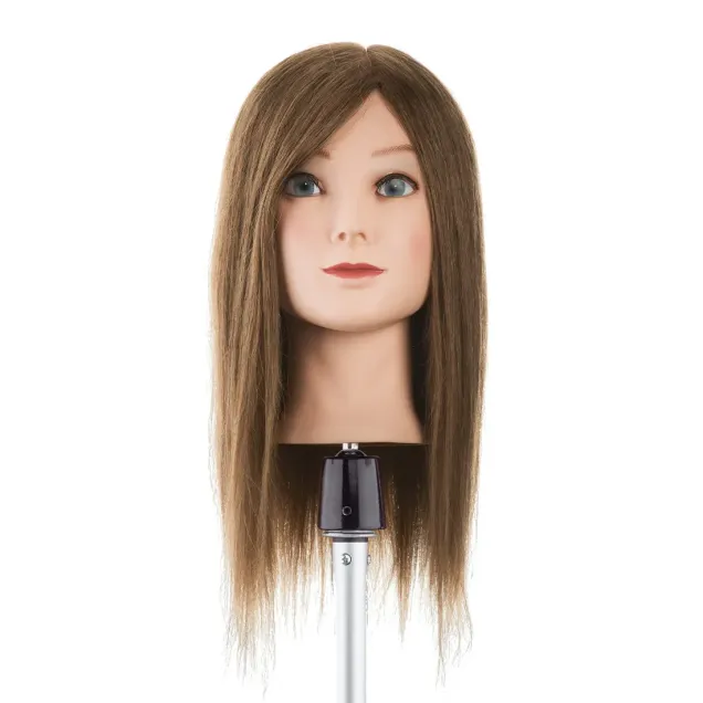 Testina per Parrucchieri Pratica per Acconciature Capelli 100% Naturale 35/40 cm