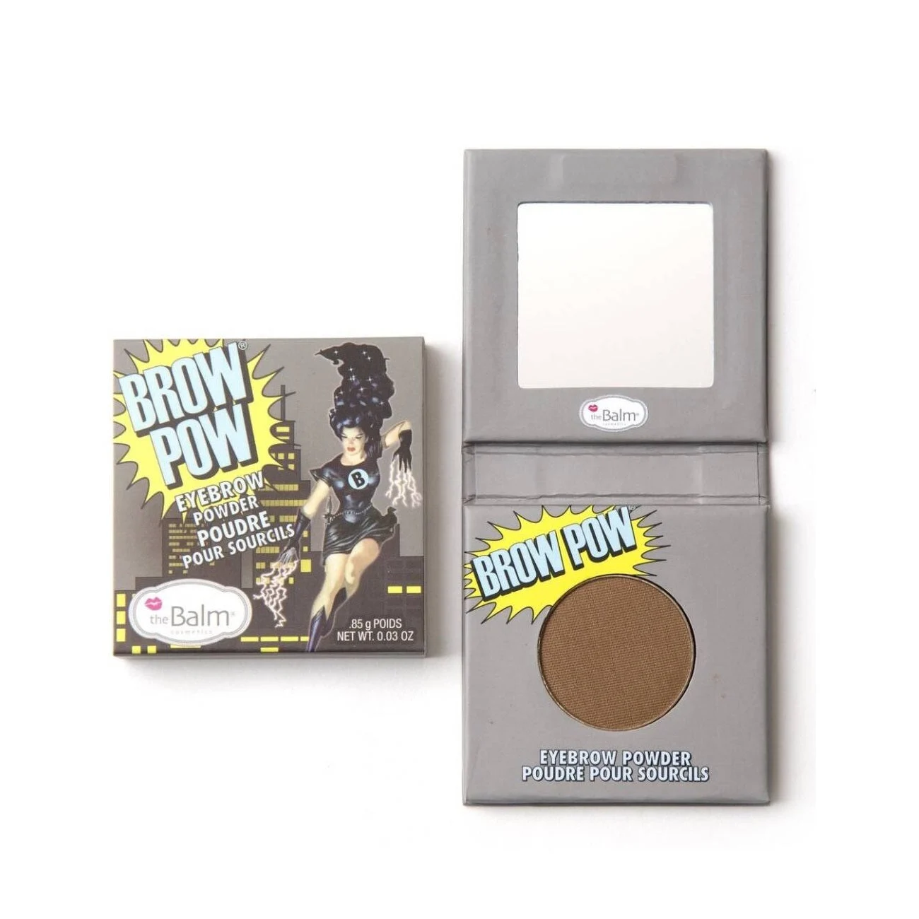 The Balm Pow Polvere per Sopracciglia Marrone Chiaro 85 g
