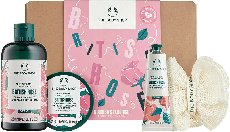 The body shop Set regalo per la cura del corpo con rose britanniche