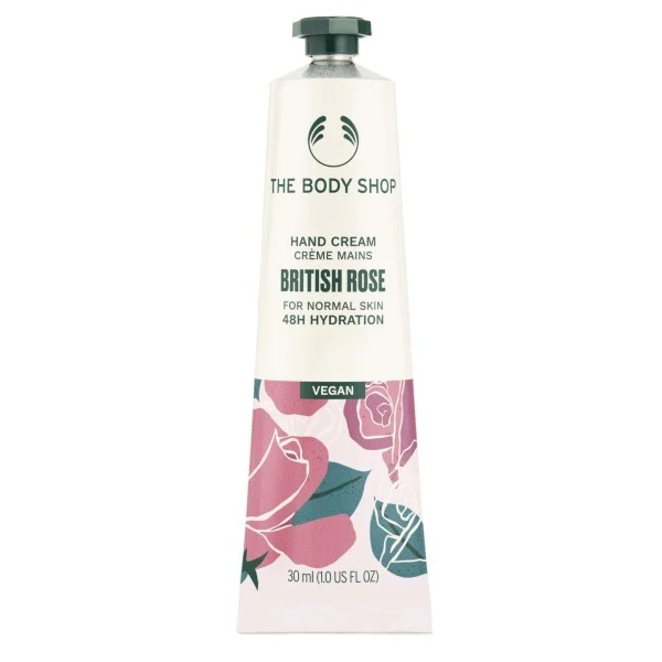 The body shop Crema idratante mani British Rose - Volume: 30 ml