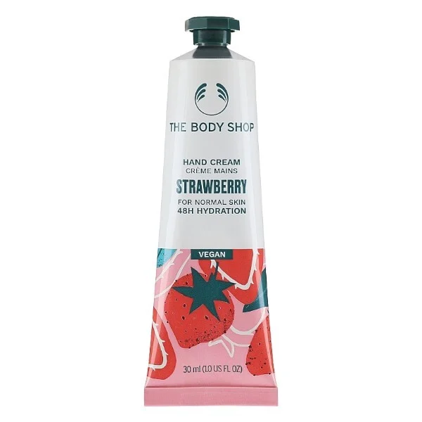 The body shop Crema mani per pelli normali Fragola 30 ml