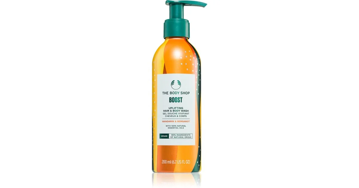 The Body Shop Mandarino & Bergamotto shampoo per capelli e corpo 200 ml