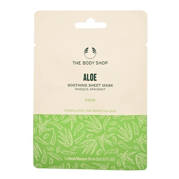 The body shop Maschera viso peeling lenitiva Aloe (in tessuto) 18 ml