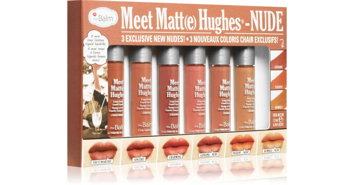 Set di 6 rossetti liquidi a lunga tenuta Meet Matte Hughes - Nude # 8