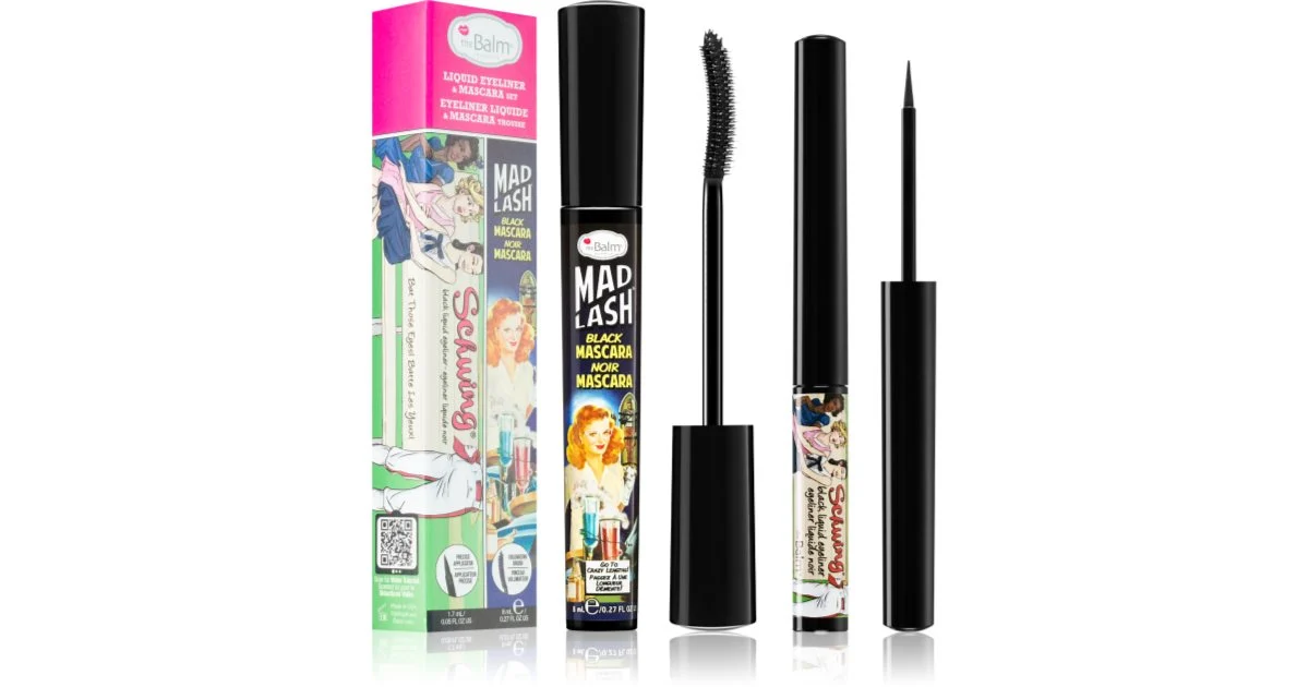 Thebalm Set liquido eyeliner e mascara - Set di cosmetici decorativi