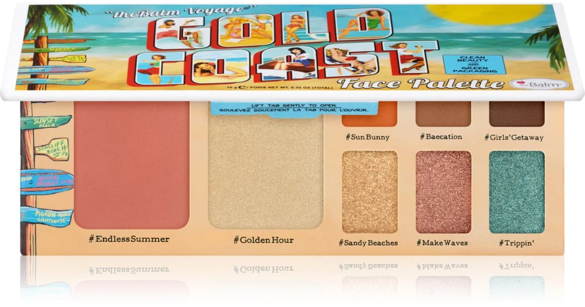Palette viso TheBalm Voyage Gold Coast 10g