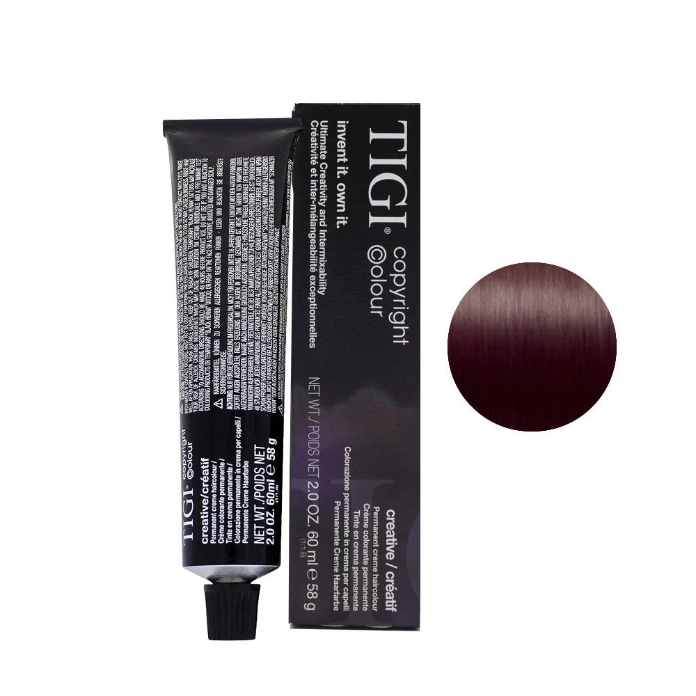 TIGI Colour Creative Tintura permanente per capelli 4/2 Marrone Medio Viola 60 ml