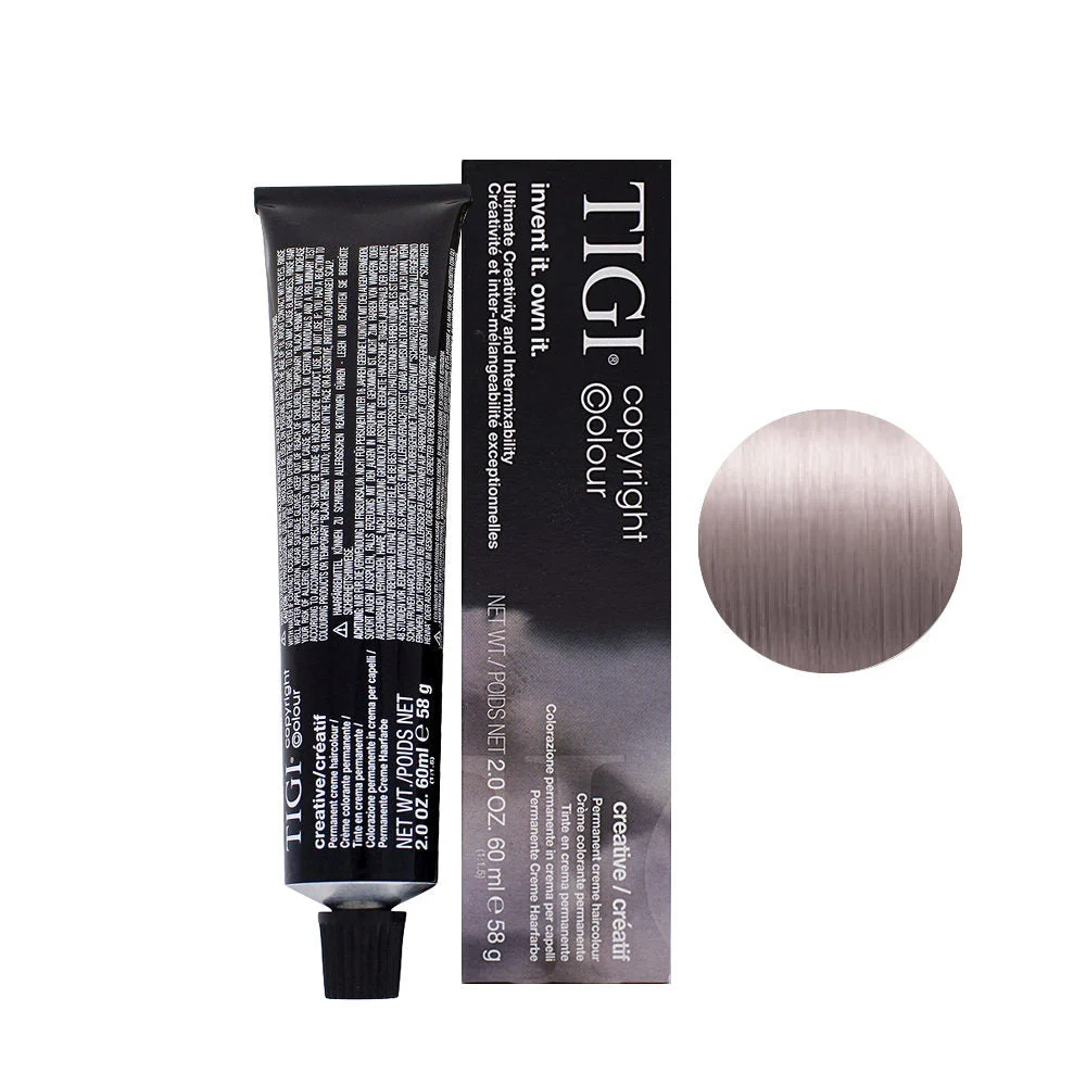 Tintura per Capelli TIGI Colour Creative Permanente 9/02 Biondo Chiarissimo Naturale Viola 60 ml