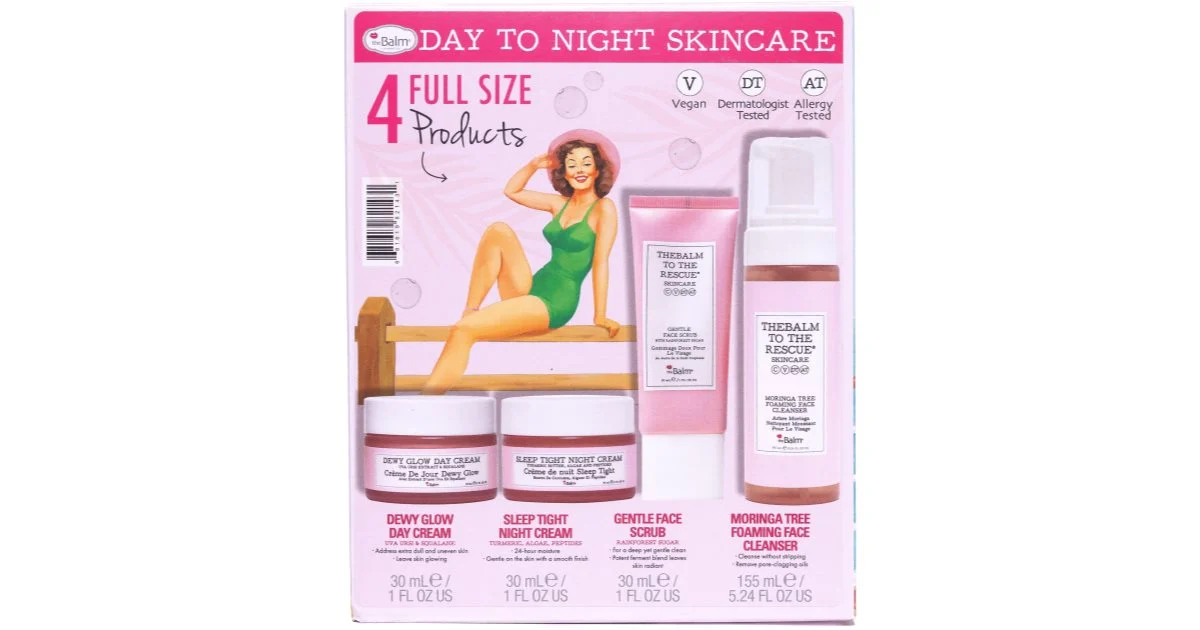 theBalm To The Rescue® Skincare Collection confezione regalo giorno e notte