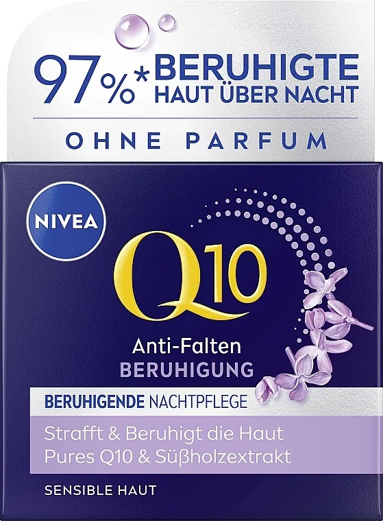 Crema notte lenitiva antirughe per pelle sensibile