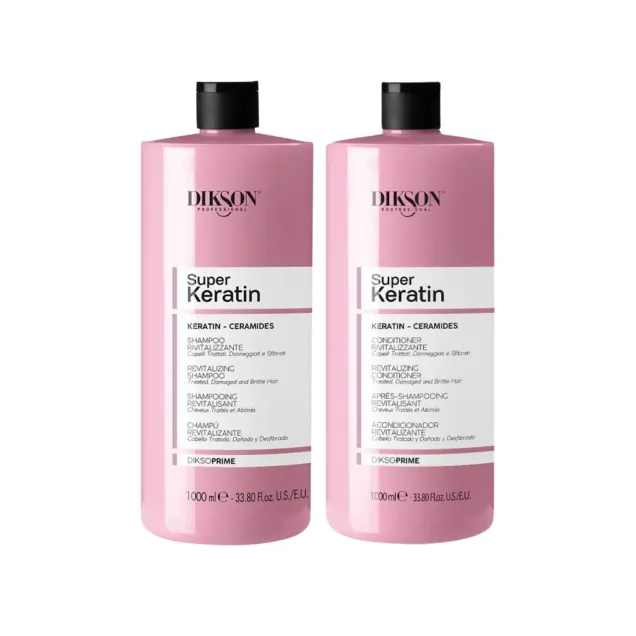 Trattamento alla Cheratina: Shampoo & Conditioner 1000 ml