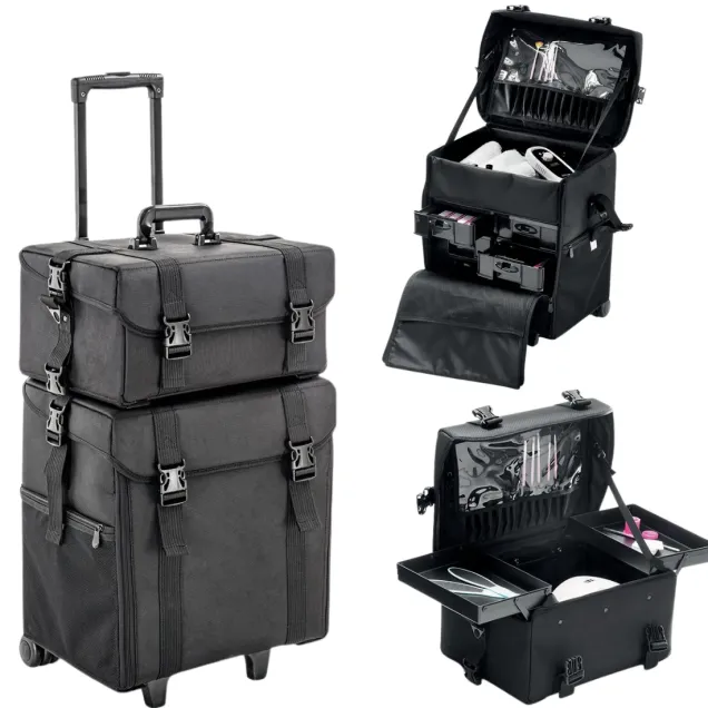 Trolley Estetista Nail & Make Up Componibile 2 in 1 Leggero e Pratico