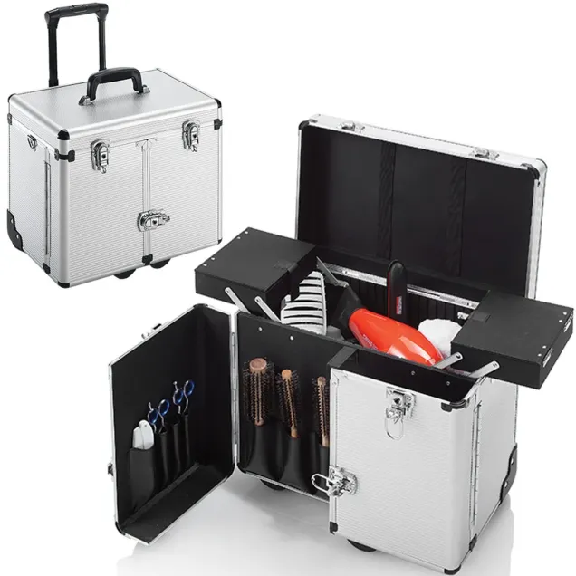 Trolley Parrucchiere Valigia Porta Attrezzi Barbiere Professionale