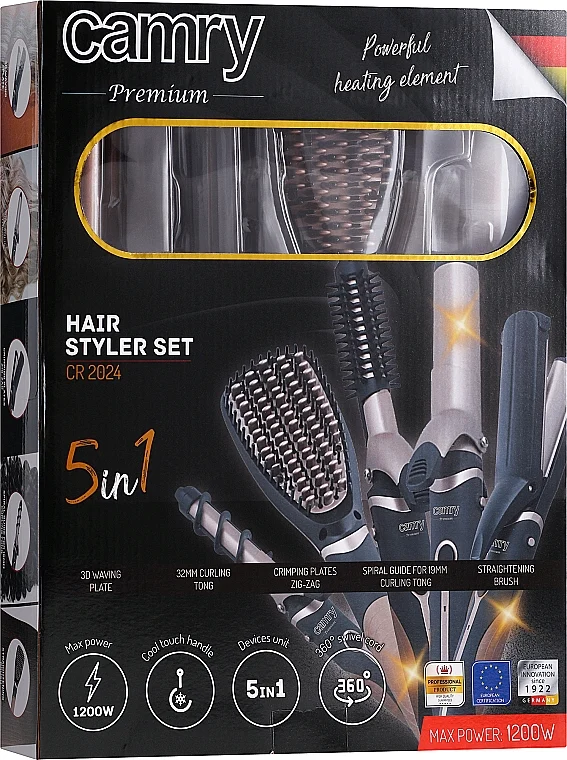 Set per lo styling dei capelli 5 in 1