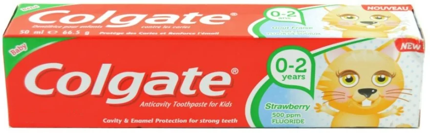 Dentifricio "Fragola" per bambini 0-2 anni