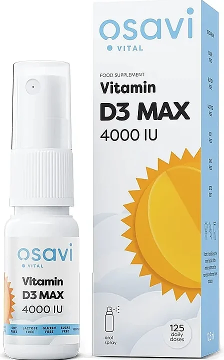 Vitamina D3 in spray orale, 4000UI