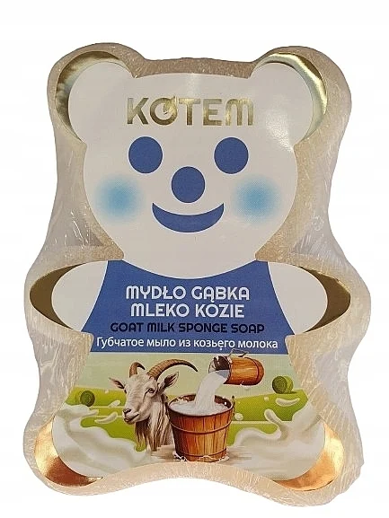 Sapone a spugna per bambini "Latte di capra"