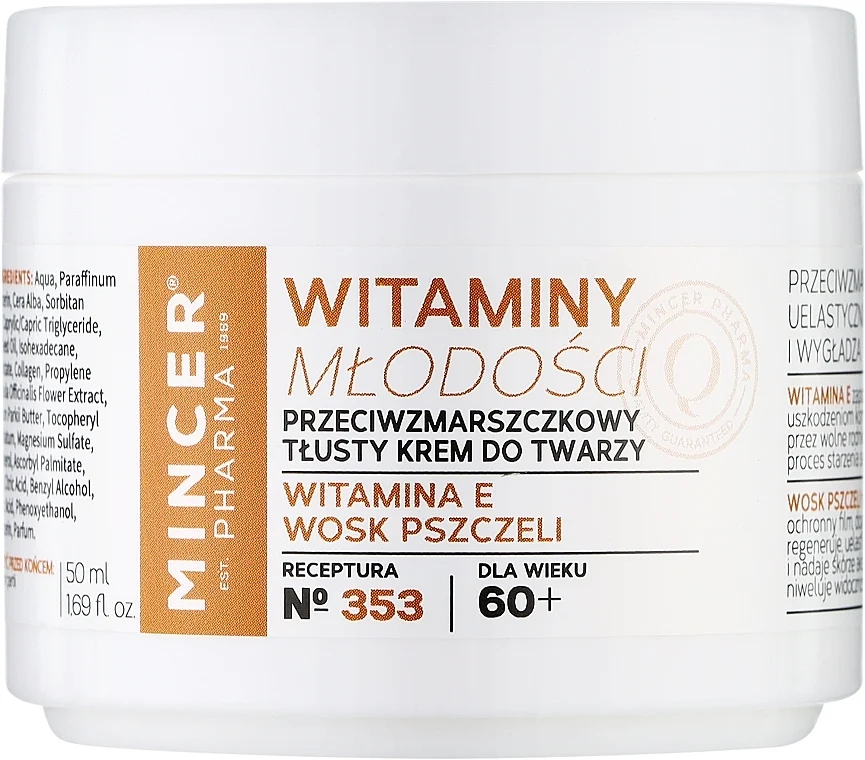 Crema viso 60+