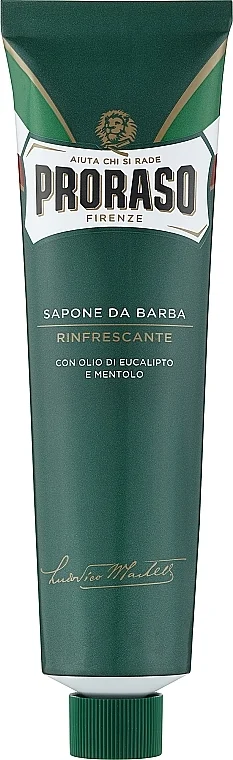 Crema da barba con olio di eucalipto e mentolo