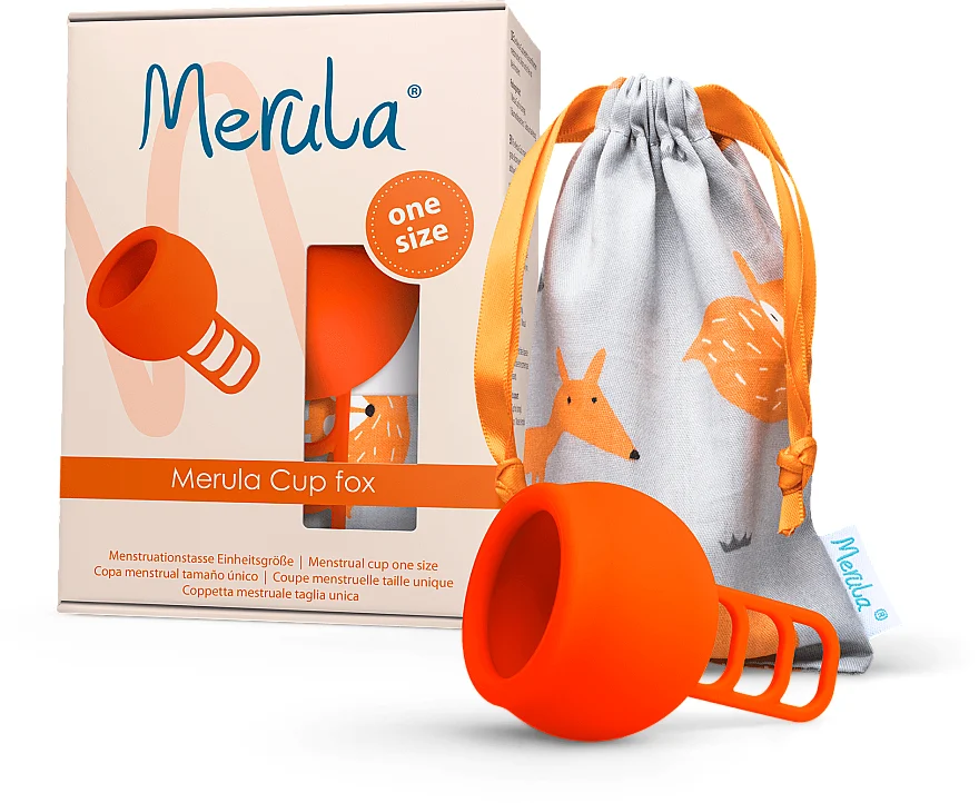 Coppetta mestruale universale, arancione