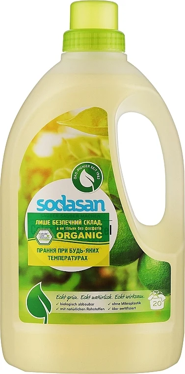 Detergente liquido al profumo di lime per il lavaggio dei capi colorati