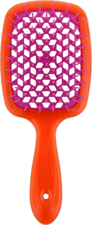 Spazzola capelli, arancione e rosa