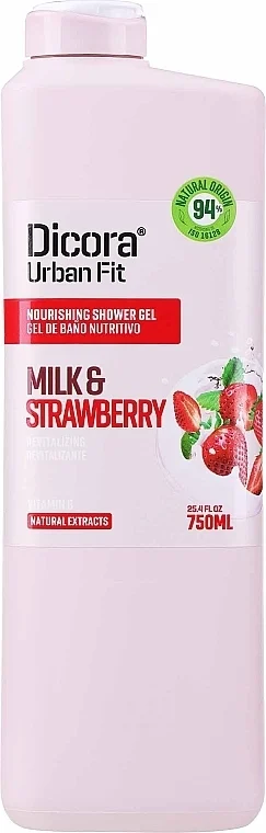 Gel doccia nutriente "Latte e fragole"