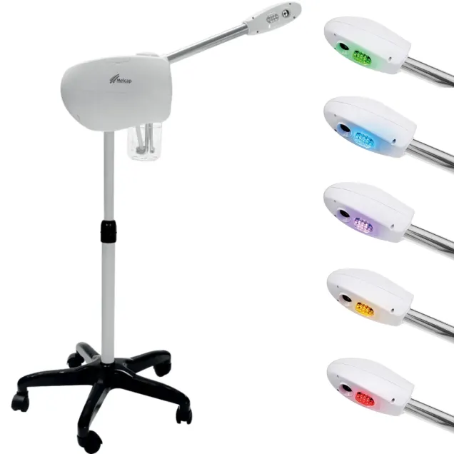 Vaporizzatore Viso Professionale Estetica ad Ozono e Led Cromoterapia
