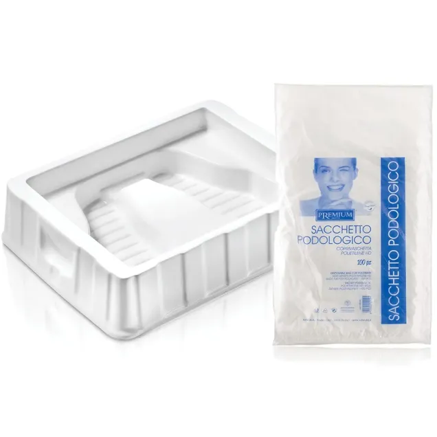 Vasca Pedicure Pediluvio in Plastica con Sacchetti Podologici 100 pz.