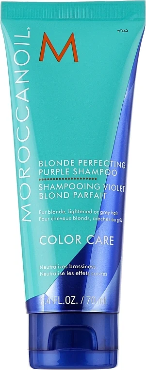 Shampoo tonalizzante per capelli con pigmento viola