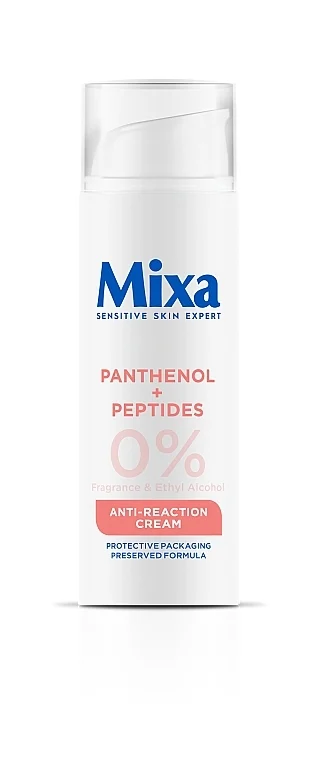 Crema idratante con pantenolo per calmare e rafforzare la barriera protettiva della pelle sensibile del viso