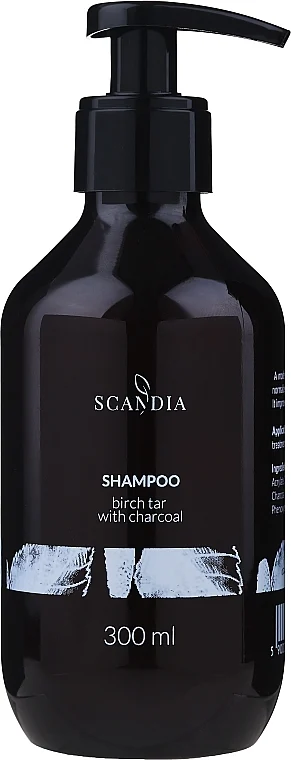 Shampoo al catrame di betulla con carbone attivo
