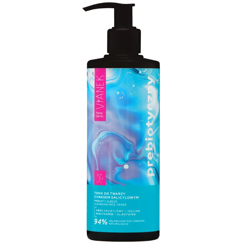 Vianek Prebiotic - tonico viso con acido salicilico, 300 ml