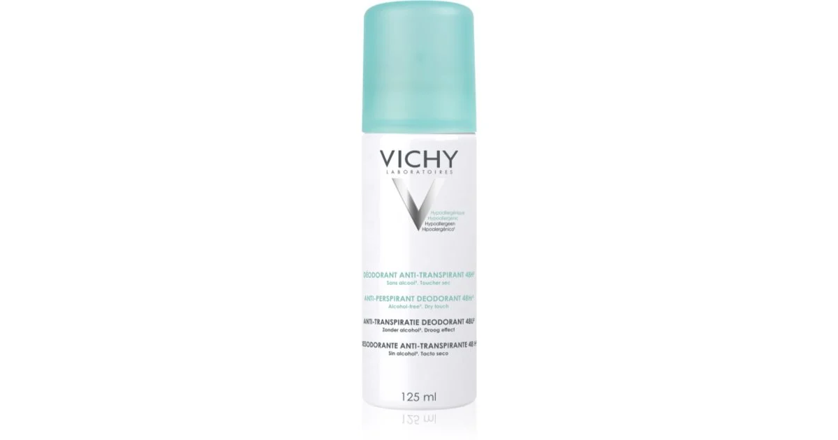 Deodorante spray antitraspirante senza alcool 24 ore in 125 ml effetto
