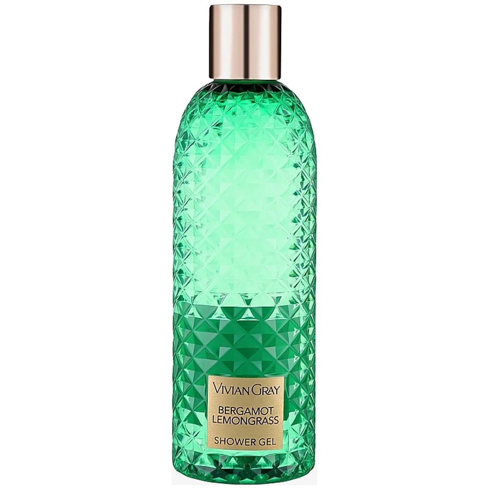 Vivian, grigio, verde, bergamotto, addolcente, gel doccia, per tutti i tipi di pelle, 300 ml