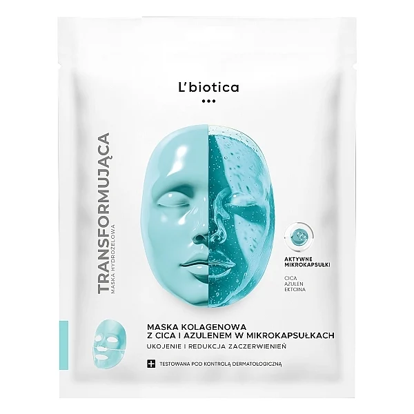 Maschera con CICA e azulene in microcapsule